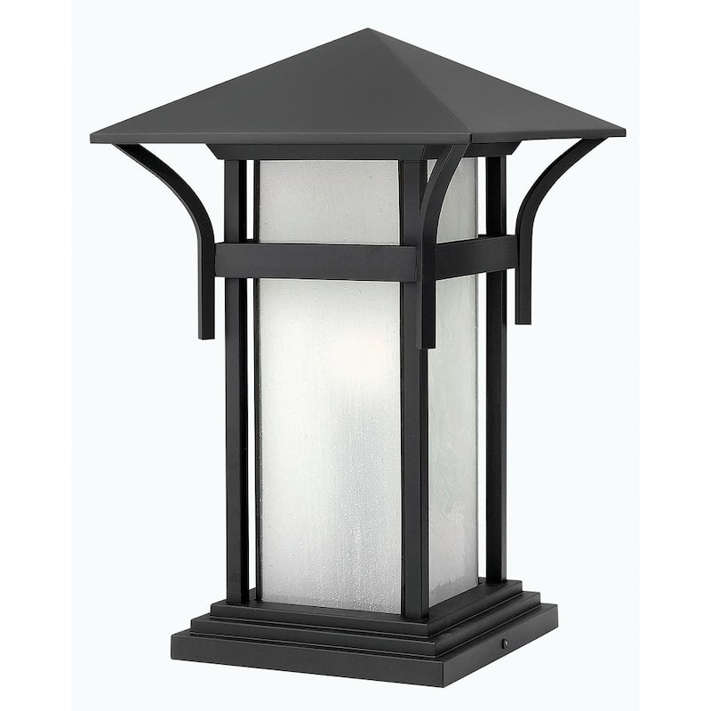 Hinkley Lighting Harbor 12v 3.5w 17" Tall 12v 3.5w Pier Mount Post - Satin Black