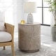 preview thumbnail 2 of 3, Uttermost Starshine Wooden Side Table - 21"W x 25"H x 21"D