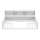 preview thumbnail 19 of 18, Twin Floor Bed with Bedside Bookcase,Shelves,Guardrails