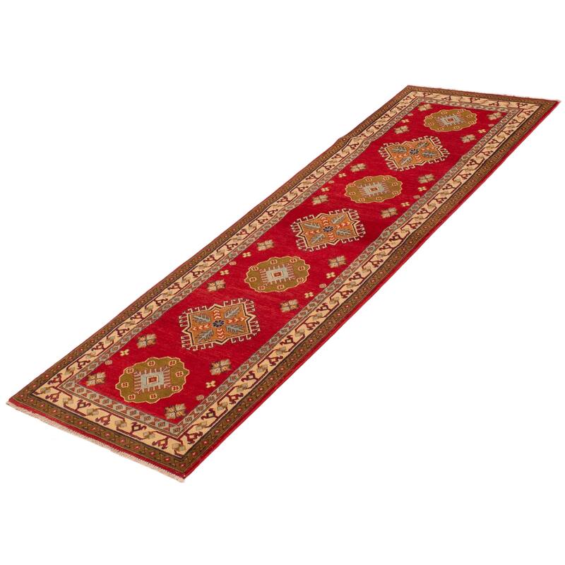 ECARPETGALLERY Hand-knotted Finest Ghazni Red Wool Rug - 2'10 x 9'6