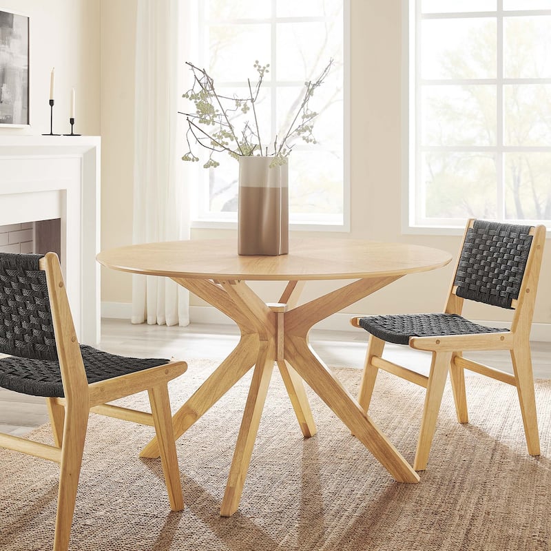 Crossroads 47" Round Wood Dining Table