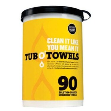 Tub O'Towels TW90 Scrubbing Wipes, 10" x 12", 90 Count