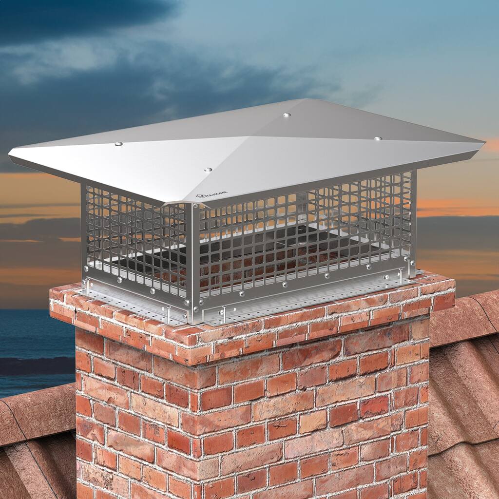 13" x 21" Chimney Cap with Adjustable Metal Strips
