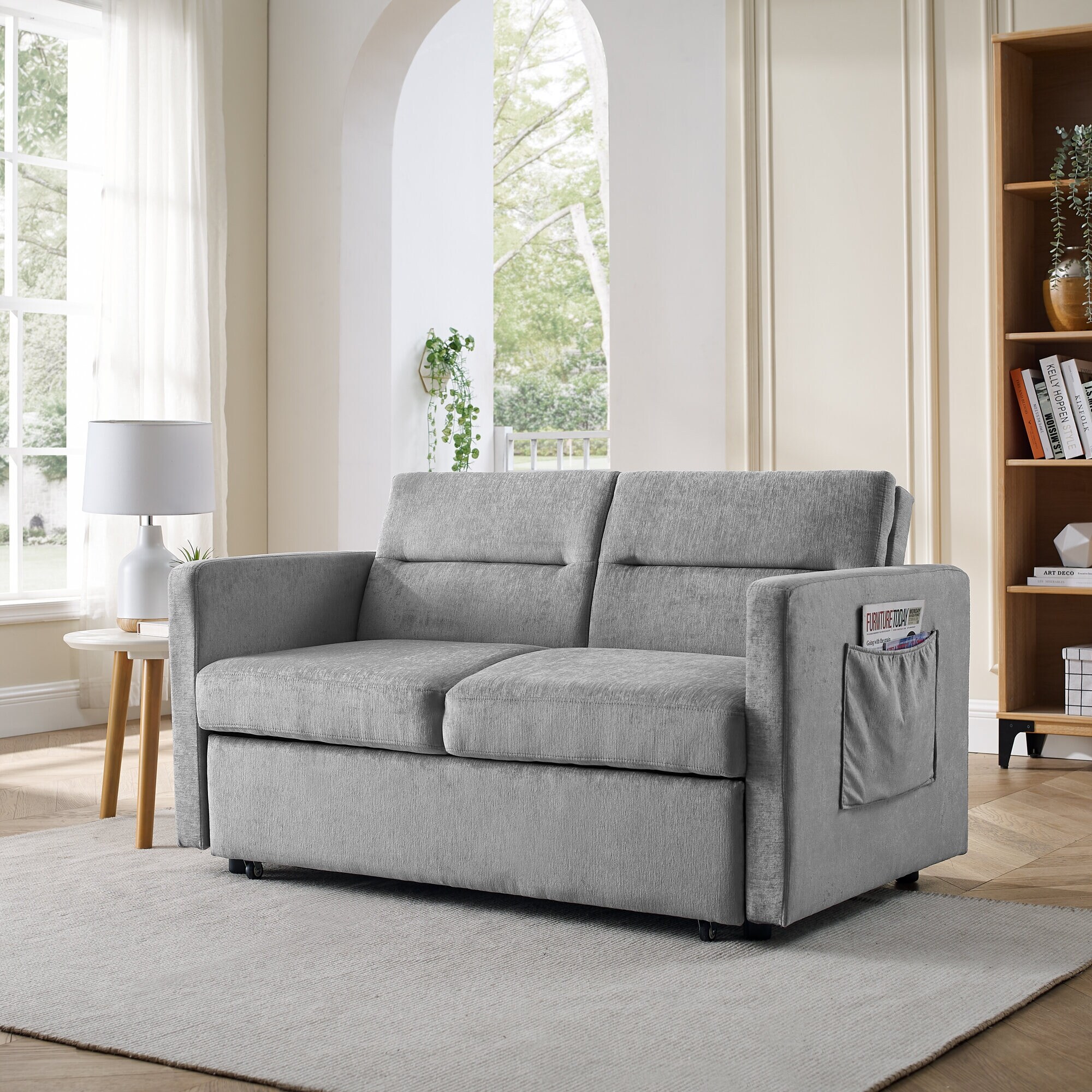 Loveseats Sofa Upholstered 2 Seater Couch Pull out Sleeper Sofa Bed