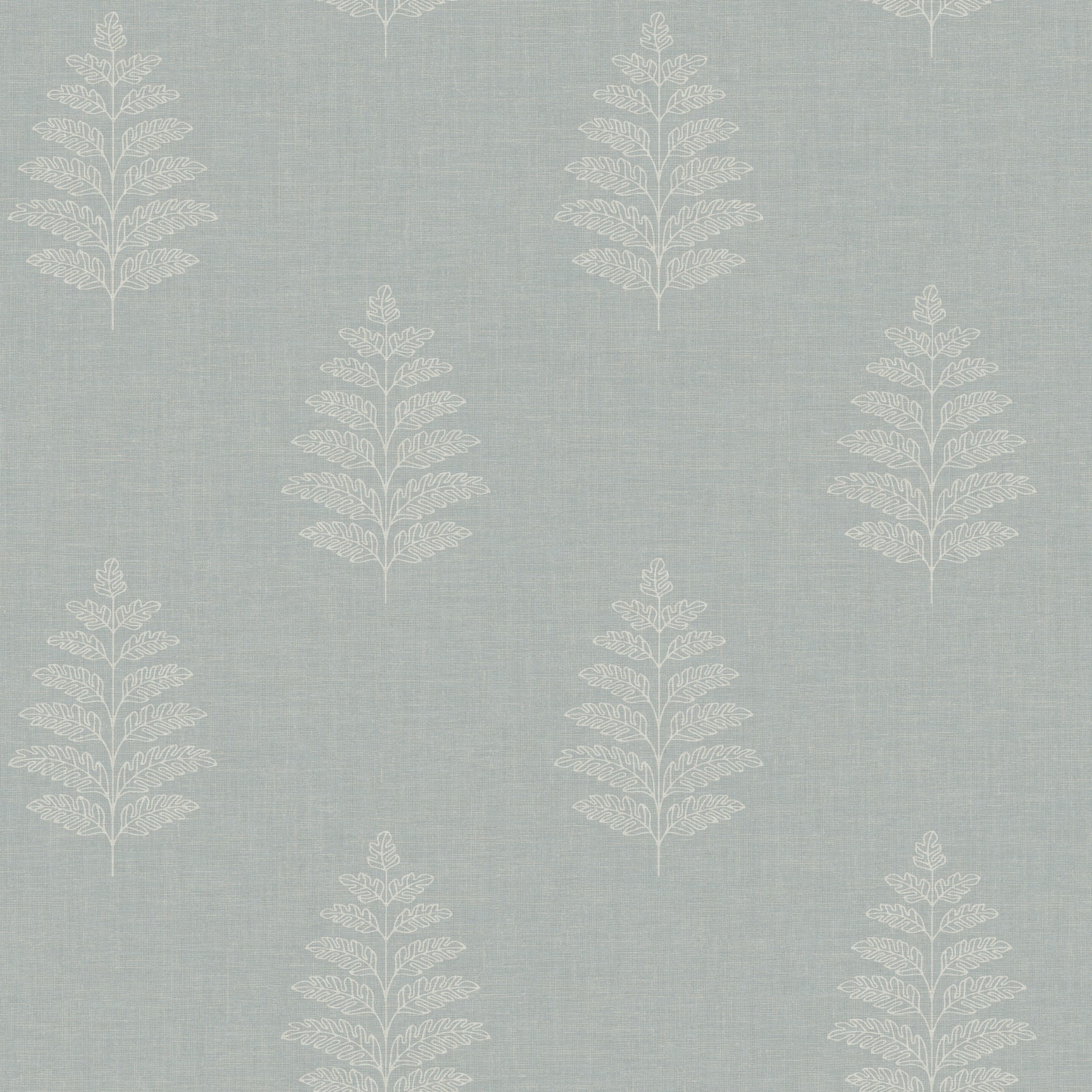 Chesapeake Frond Light Blue Leaf Wallpaper