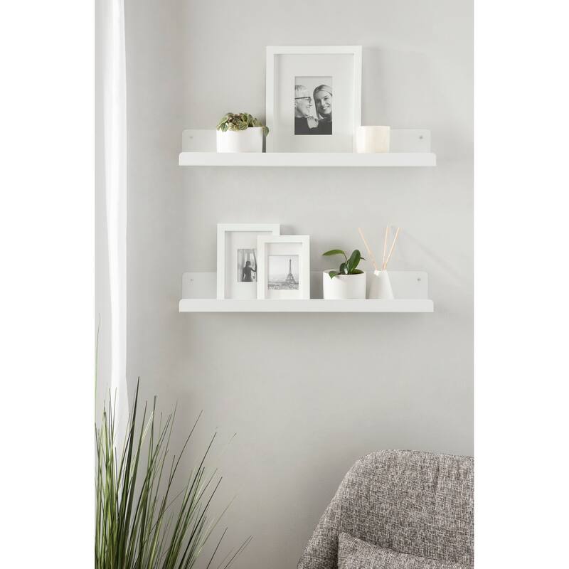 Porch & Den Stringtown Modern Metal Ledge Shelf