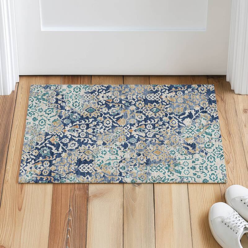 Machine Washable Indoor/ Outdoor Global Avon Chantille Rug