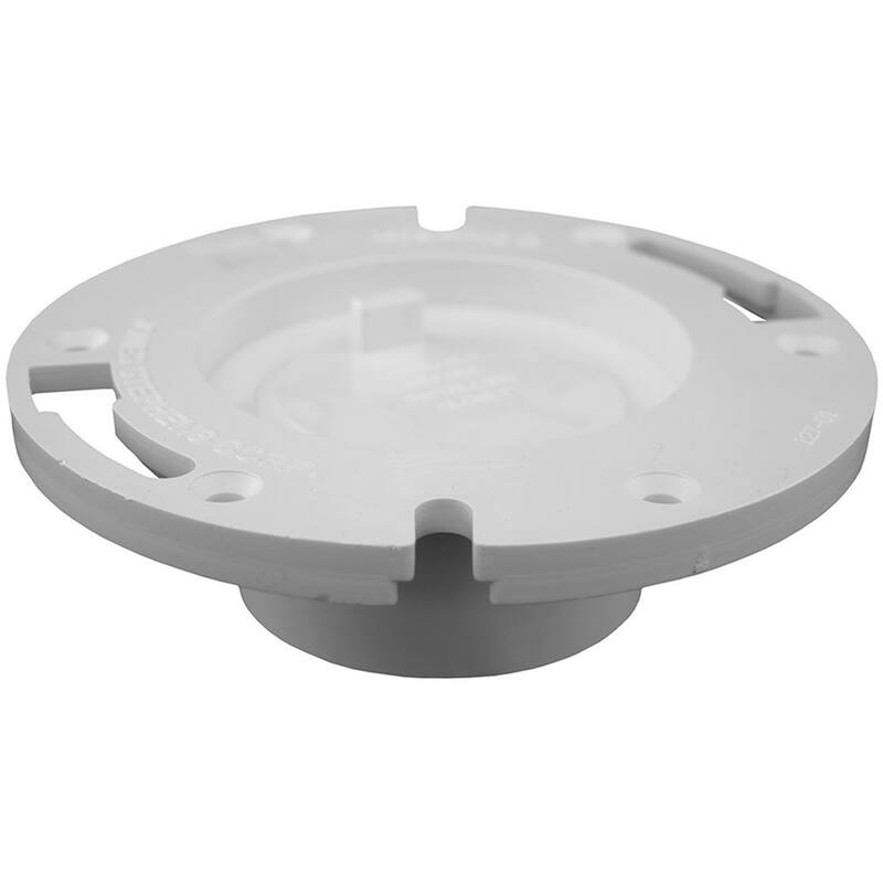 Jones Stephens C52150 3" PVC Over Schedule 30 Pipe Closet Flange with - Black
