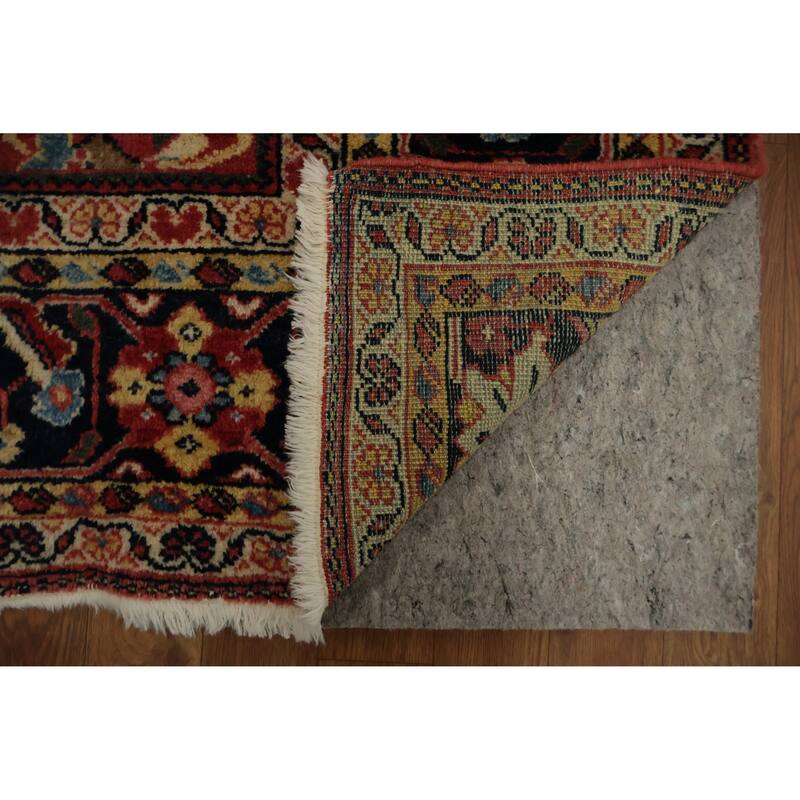 Hand Knotted Oriental 100% Wool Carpet Traditional Floral Oranges & Rust Mahal Area Rug - 10' 3'' X 6' 11''