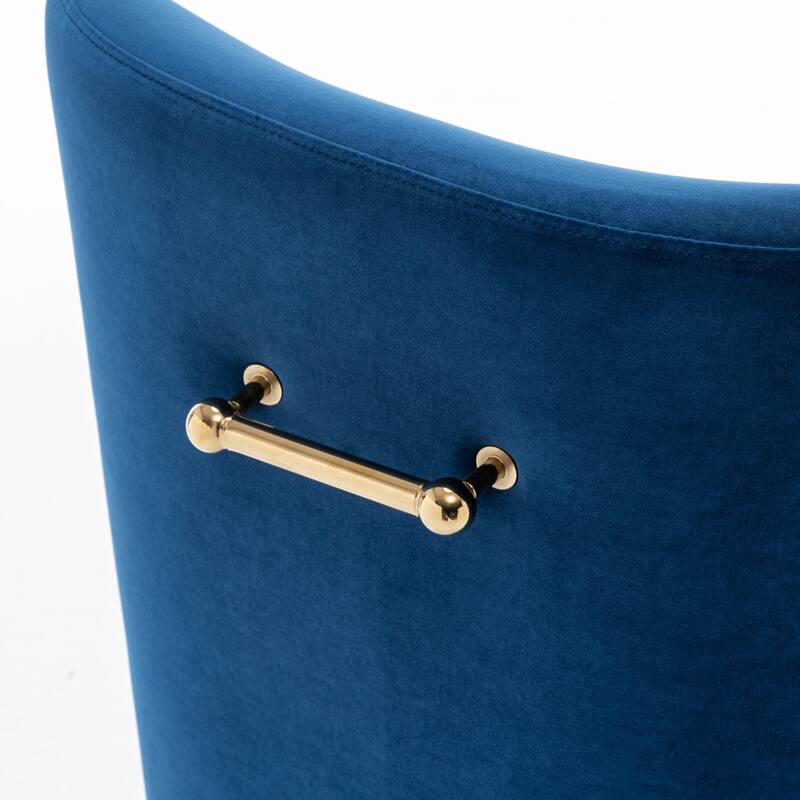 SEYNAR Velvet Upholstered Dining Chair Set of 4, Modern Glam Armless Side Chair
