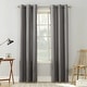preview thumbnail 30 of 36, No. 918 Sora Casual Textured Grommet Curtain Panel, Single Panel 40 x 63 - Grey