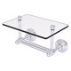 preview thumbnail 26 of 26, Allied Brass Waverly Place Collection Two Post Toilet Tissue Holder with Glass Shelf