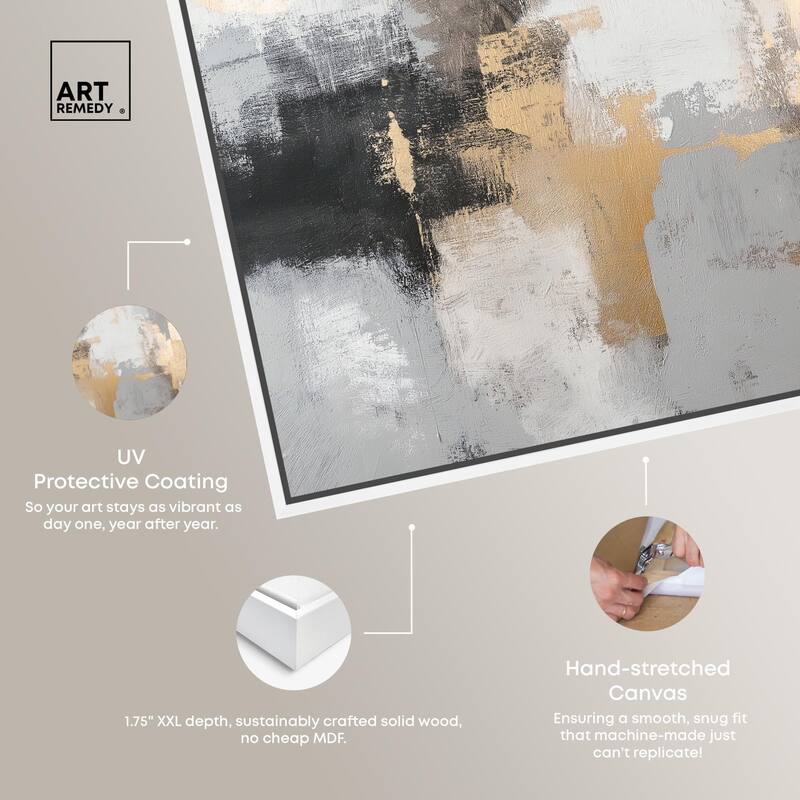 Gilded Gray II Canvas by Art Remedy
