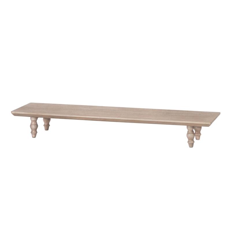 Jani Wood Monitor Stand Riser Desk - Ergonomic Design Stand, Desktop Organizer Table for Home, Office Workspace, Gaming Desk