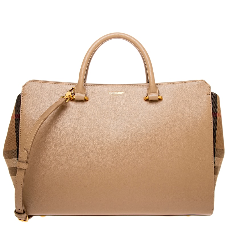 Burberry Medium Banwell Shoulder Bag - Chestnut Beige