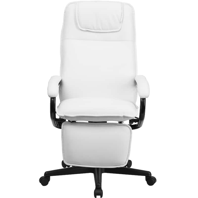 High-back LeatherSoft Reclining Ergonomic Swivel Armchair