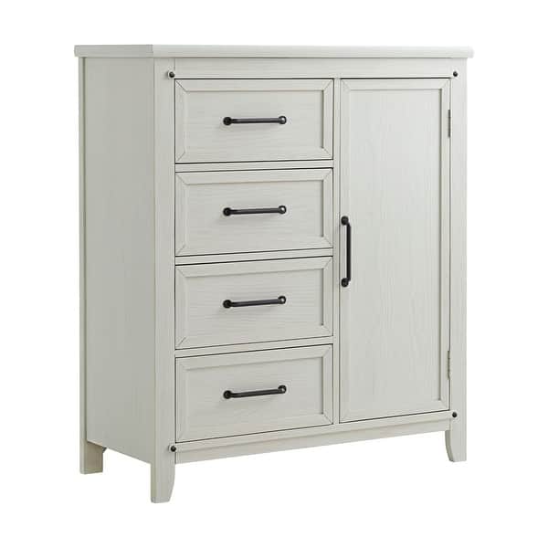 slide 2 of 8, Soho Baby Ellison Chifferobe Rustic White Rustic White