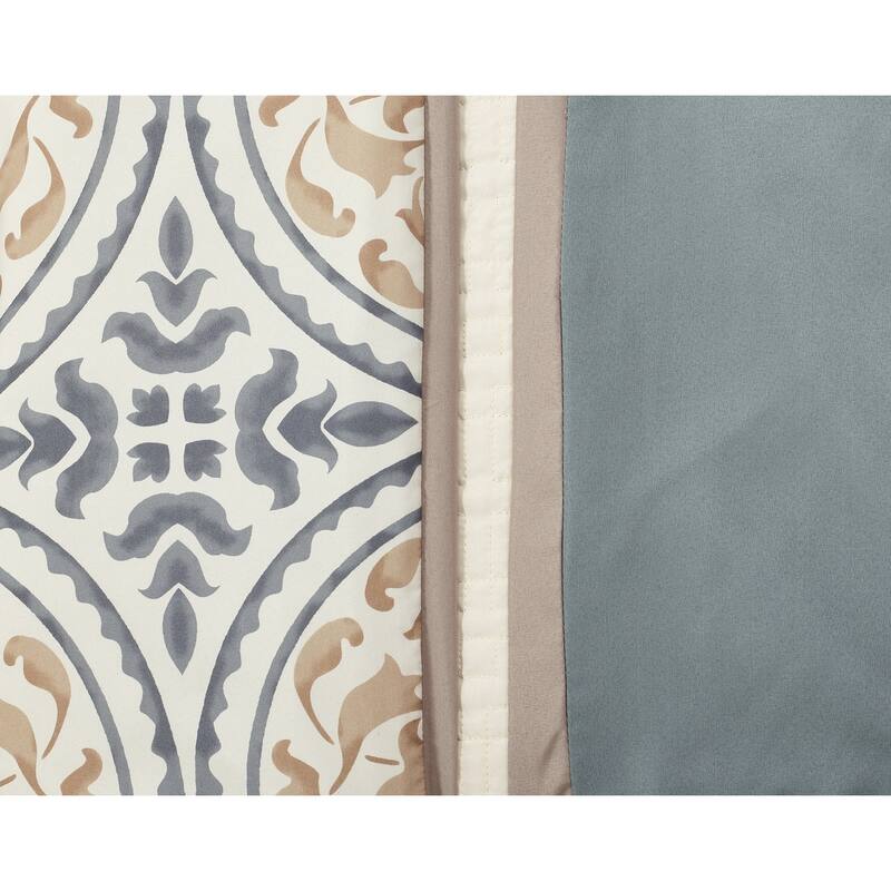 Nanshing Daffodil 7-Piece Medallion Print Comforter Set