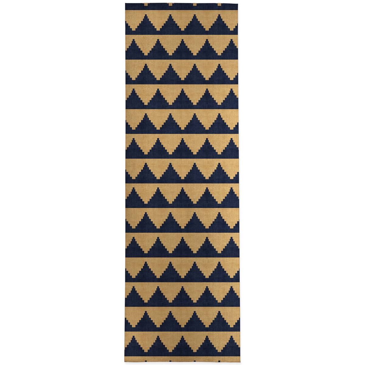 LASH NAVY and GOLD Kitchen Mat by Kavka Designs Bed Bath & Beyond