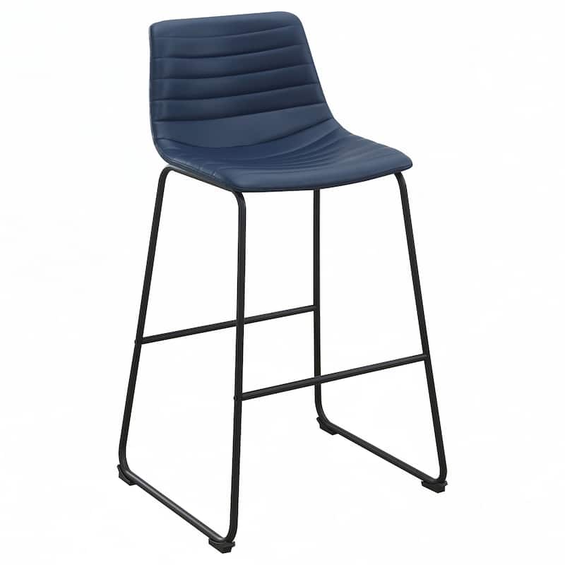 Blue Upholstered Bar Chair (Set of 2)