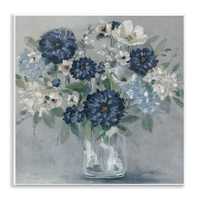 Stupell Blue Mums Mixed Bouquet Wall Plaque Art Design By Carol Robinson