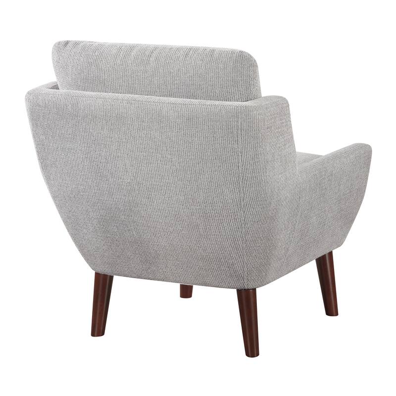Canyon 26.5" Chenille Accent Chair - Espresso Finish Solid Wood Legs