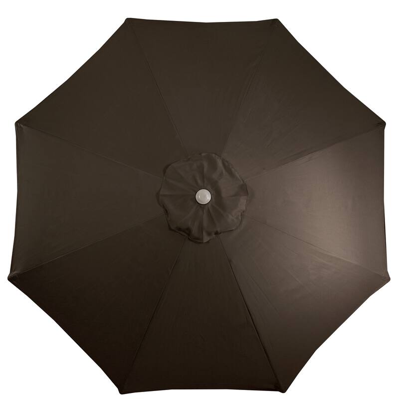 9ft Outdoor Patio Market Umbrella with Hand Crank and Tilt