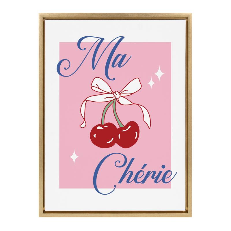 Kate and Laurel Sylvie Ma Cherie Framed Canvas by Alli Standefer
