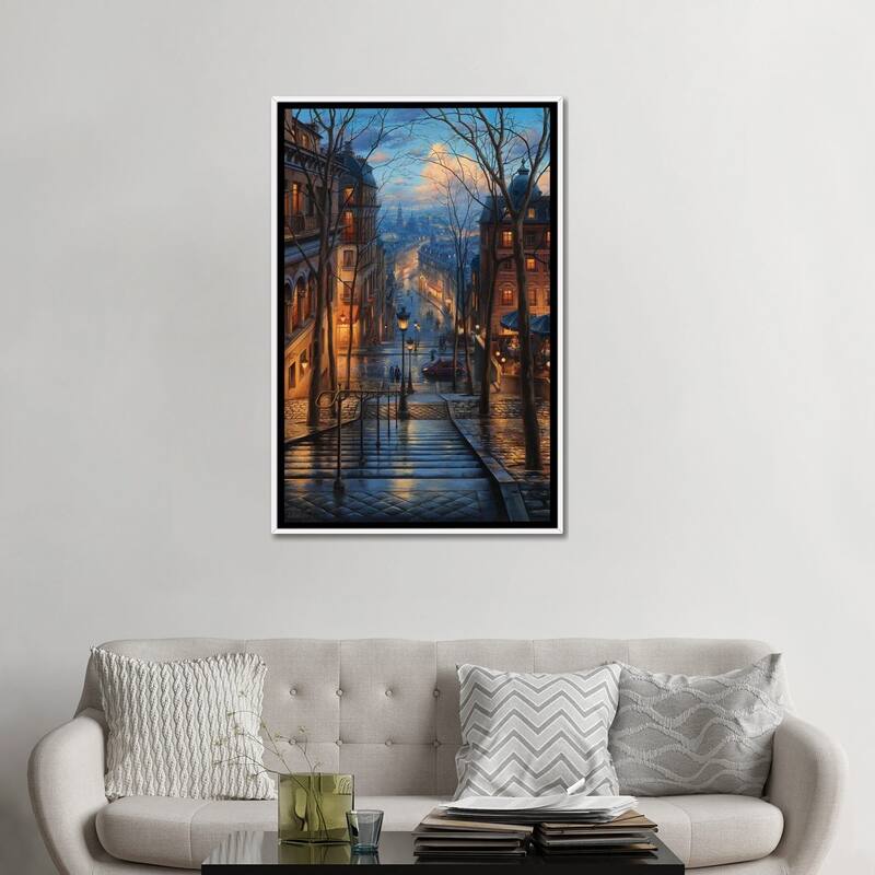 iCanvas "Montmartre Spring" by Evgeny Lushpin Framed Canvas Print