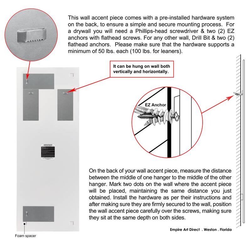 Empire Art"Lolly I" Frameless Tempered Art Glass Wall Art