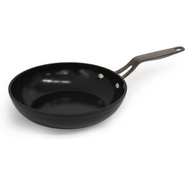 slide 2 of 5, Blu. Cookware 7.8” Induction Frying Pan, Non-Toxic, Durable Non-Stick Ceramic, PFA/PFOA-Free, Suitable for All Cooktops Black