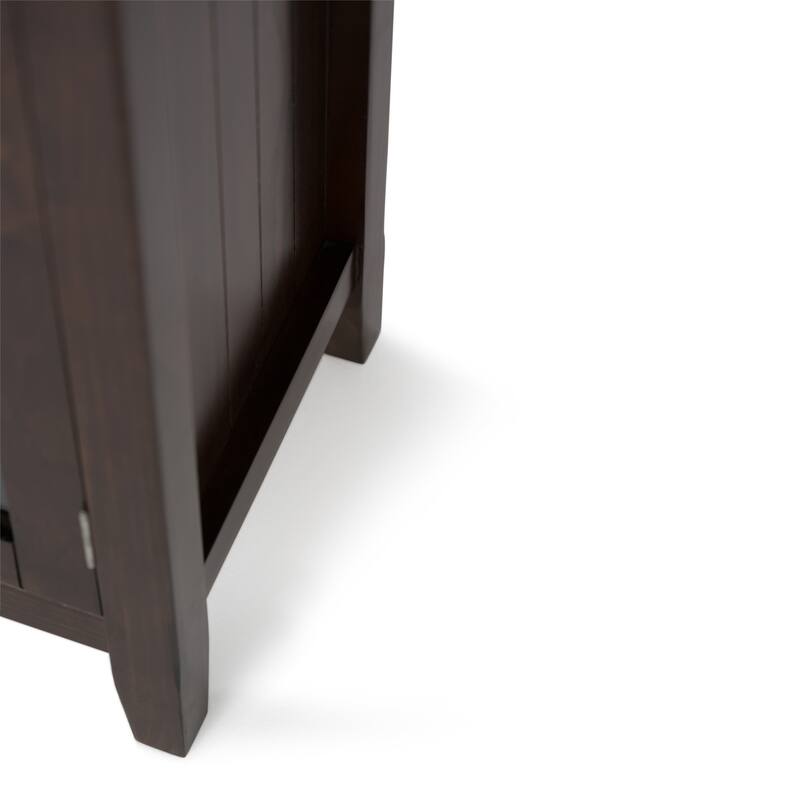 WYNDENHALL Normandy SOLID WOOD 62 inch Wide Transitional Wide Storage Cabinet - 62"w x 18"d x 34" h