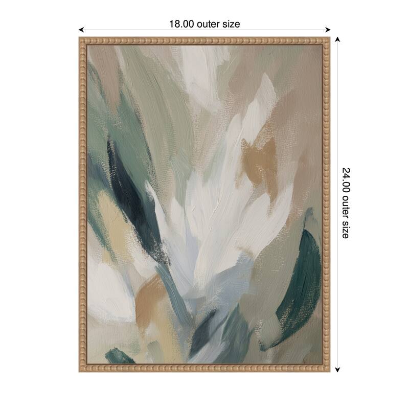 Kate and Laurel Plant Form No. 2 by Amy Lighthall Framed Canvas Wall Art Print