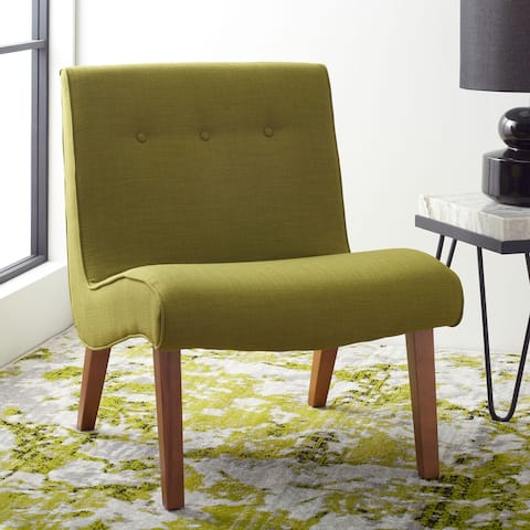SAFAVIEH Mid-Century Mandell Green Chair - 25.2" W x 29.9" L x 30.7" H