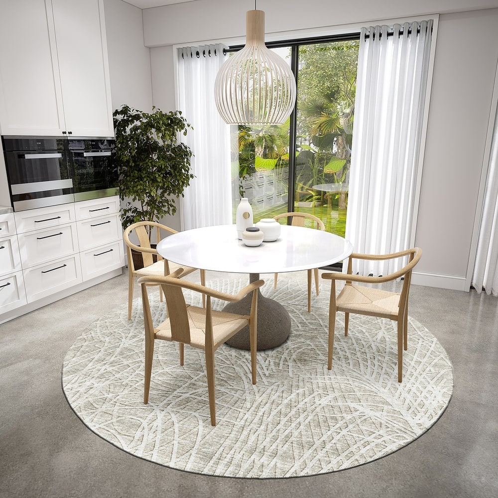 Indoor/Outdoor Rylee Abstract Washable Rug