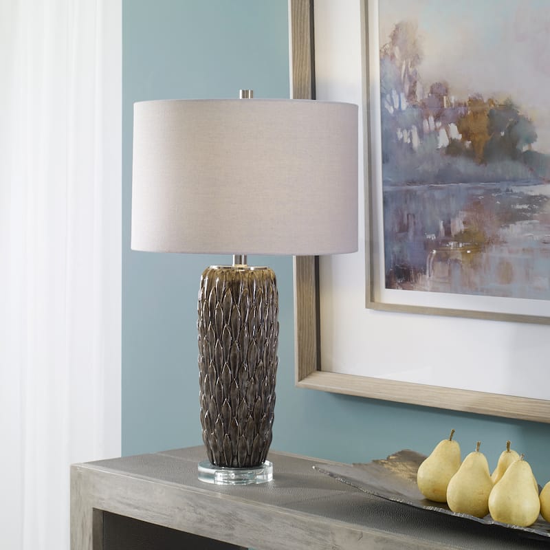 Uttermost Nettle Textured Table Lamp - 26.5 x 15.5 x 15.5