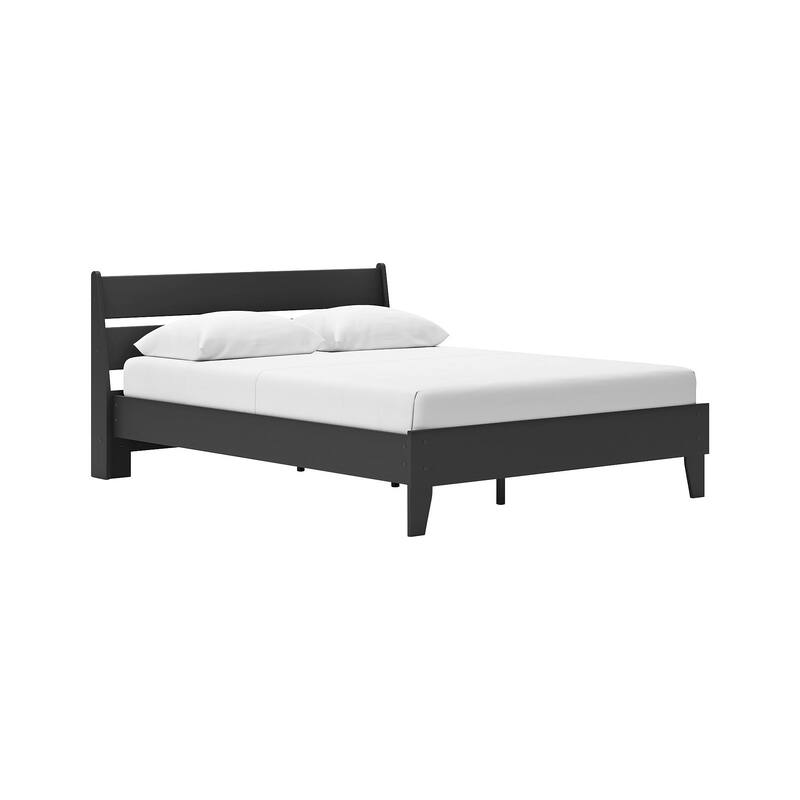 Signature Design by Ashley Socalle Black Panel Platform Bed