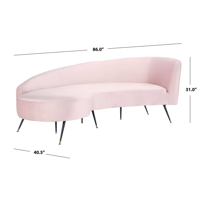 SAFAVIEH Home Evangeline Parisian Sofa - 86"W x 41"D x 31"H