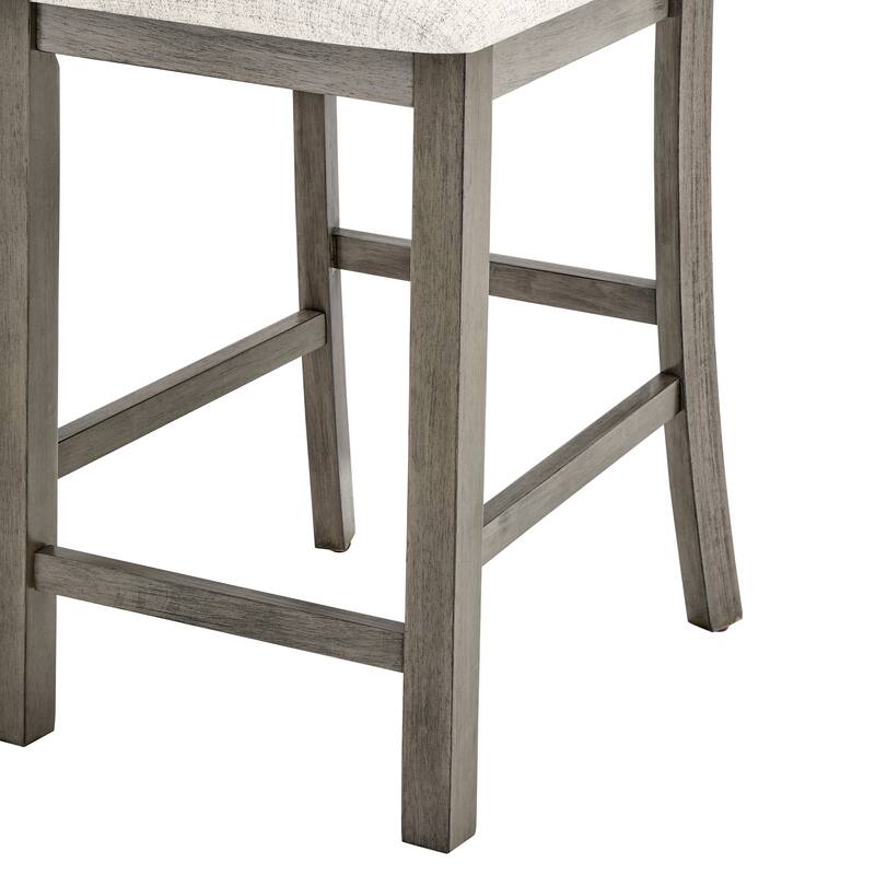 Minimalist Side Table Coffee Table Breakfast Nook, 5-Piece Dining Set with 4 Ergonomic Dining Chairs, Grey