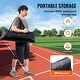 preview thumbnail 8 of 10, 12 x 9 Feet Portable Compact Barricade Backstop Netting with Steel Pipe Frame and Carry Bag
