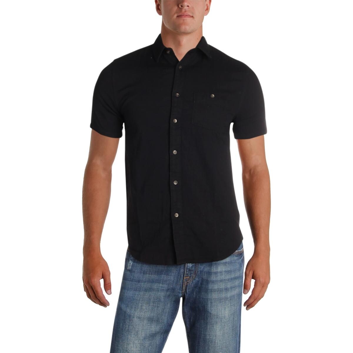 Shop Threads 4 Thought Mens Double Gauze Button Down Shirt Pocket