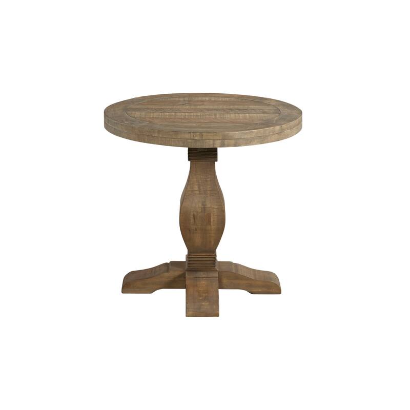 Napa 26" Wide Solid Wood Round End Table