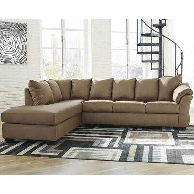 Darcy 2-Piece Sectional w/ Chaise Left Facing - Cafe