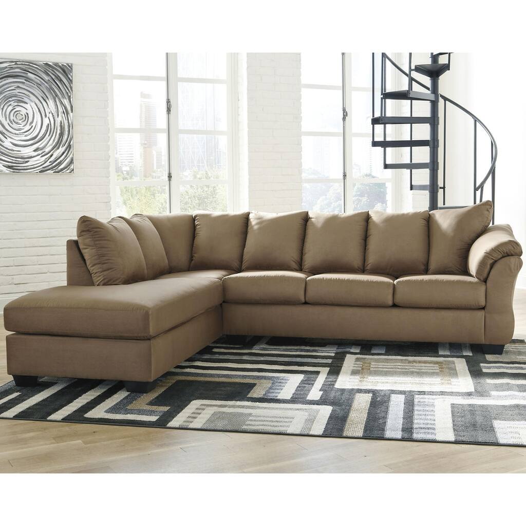 Darcy 2-Piece Sectional w/ Chaise Left Facing - Cafe