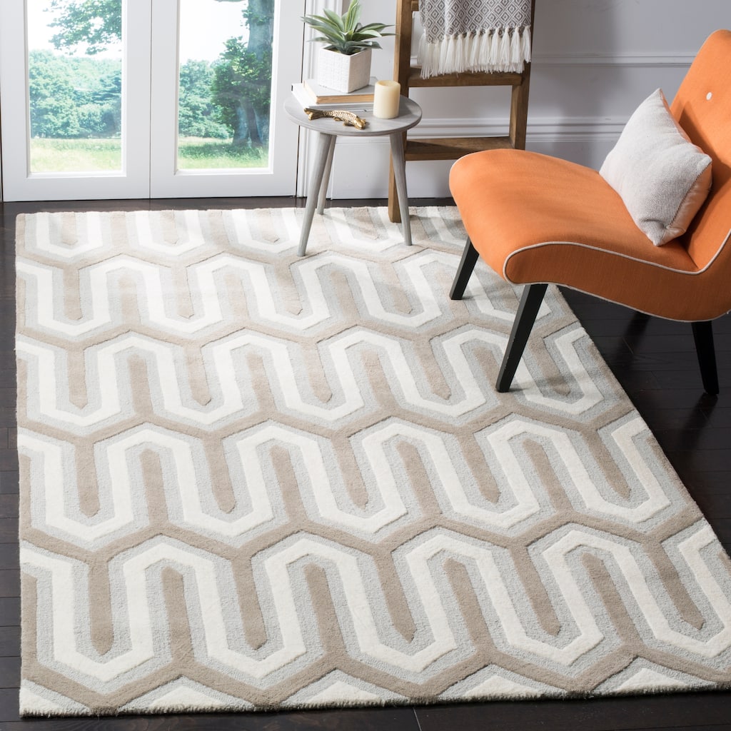 SAFAVIEH, Handmade Cambridge Faiza Modern Moroccan Wool Rug