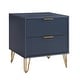 preview thumbnail 8 of 6, Manhattan Comfort Dumbo 20" Fluted Nightstand (2-Drawer) - Set of 2