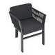 preview thumbnail 4 of 18, Christopher Knight Home - Avalon 7-Piece Outdoor Dining Set in Acacia Wood with Grey Aluminum Chairs and Cushions