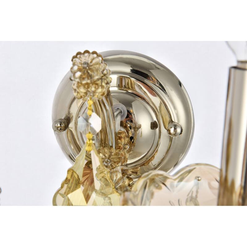 Elegant Lighting 2800W2-GT/RC Maria Theresa 2 Light 16" Tall Wall