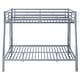 preview thumbnail 28 of 28, Metal Bunk Bed with Ladder and Guardrails, Cozy Sleeping Space, Full XL over Queen