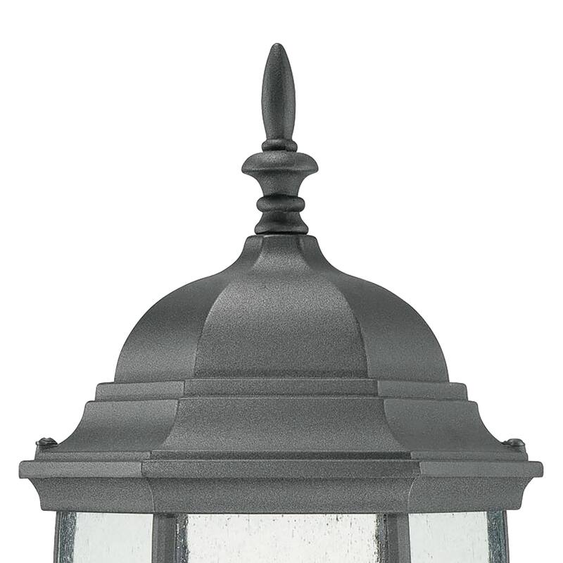 Elk Home Covington Black 9.5 Inch Wide 1 Light Post Light - N/A